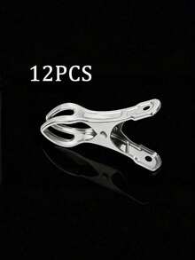 Haus Hana 12-Pack Stainless Steel Food Bag Clips - Reusable Sealing Clips & Multi-Purpose Clothespins For Laundry, Kitchen Organization - Multicolor - View 18