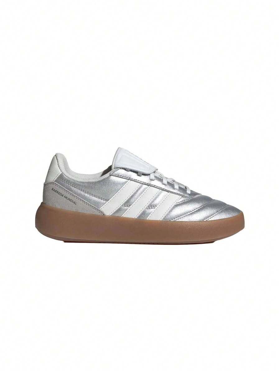 Adidas Barreda Women's Casual Athletic Shoes Versatile Stylish Cushioned Street Style Running School White HP6922 - Plateado - Ver 1