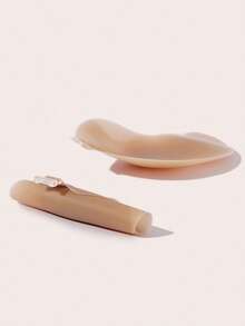 SHEIN Sujetador adhesivo sin tirantes con efecto push-up 1 pieza, sujetador adhesivo invisible sin espalda color mango, adecuado para vestidos de gala, citas, bodas, viajes, - Marrón - Ver 5