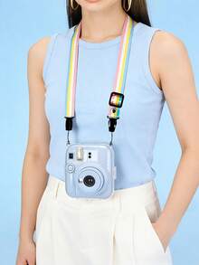 Teckwe 1pc Transparent Protective Case For Instant Camera, Clear Crystal Slim Design, Anti-Drop & Anti-Scratch Full Protection, Lightweight & Portable, Perfect For Daily Home & Travel Use, Durable & Affordable Camera Accessory - View 2