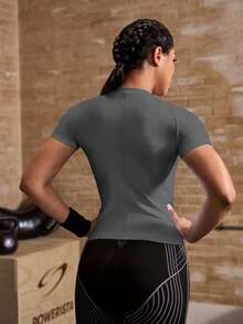Powerista 女款無縫運動T恤套裝 跑步瑜伽工作室網球健身房 適合室內外日常運動 - 彩色 - 查看 11