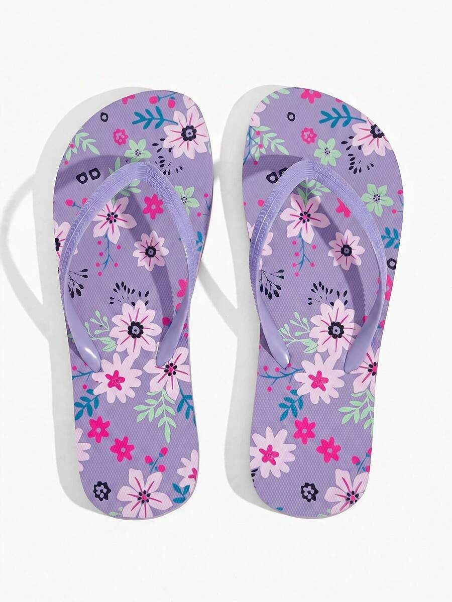 Grefit Ciabatte casual e leggere per casa e all'aperto, infradito estive comode, adatte per le vacanze di Capodanno, San Valentino, stile casual da spiaggia - Lilla Viola - Visualizzare 1