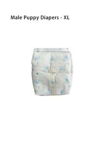 Disposable Male Dog Diapers, Pack Of 12 - Super Absorbent Pet Diapers With Comfortable Leakproof Design, Ideal For Puppies, Senior Dogs, Post-Surgery Recovery Dogs And Incontinent Dogs - Blue - View 7