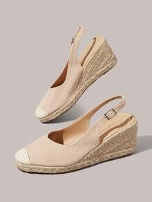 Styleloop Women's Wedge & Platform Shoes, Bohemian, Beach Vacation, Western Wind, Summer Wear, Travel Essentials - Apricot - View 6