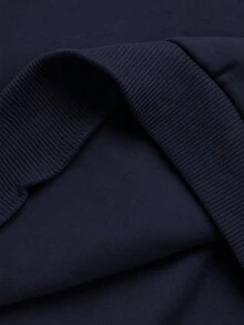 SHEIN 2件組兒童小男孩休閒日常舒適字母印花連帽衛衣寬鬆套頭長袖運動衫直筒寬鬆運動長褲針織運動套裝，適合學校、花園、海灘、生日，春、夏、秋、冬穿著 - 藏蓝色 - 查看 7