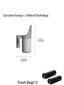 4-Piece Set: Large Capacity Cat Litter Scoop With 3 Garbage Bags. Contact-Free Design, Ergonomic Handle And Durable Plastic Construction, Easy To Clean. Suitable For Indoor And Outdoor Pet Care, Modern Sturdy Pet Supplies. - View 13