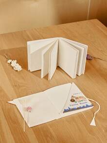 Madebyblanc 1 pieza Cuaderno hecho a mano simple de alta calidad de Nepal, adecuado para cuadernos, planificadores, álbumes de recuerdos de viaje/álbumes de graduación/libros de visita de consuelo - Multicolor - Ver 2