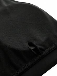 SHEIN Cheerettes 女款純色交叉背帶日常健身運動內衣 - 黑色 - 查看 7