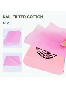 100 Pcs Nail Dust Collector Filter Paper, Disposable Replacement Filter Sheets, Dust Proof Accessories For Nail Vacuum Cleaner - Multicolor - View 3