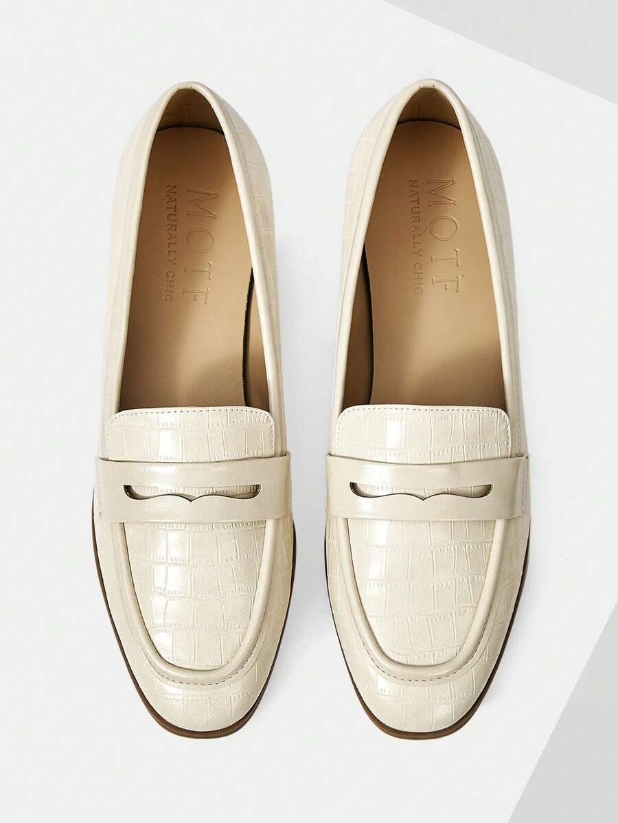 MOTF PREMIUM WOMEN'S COMFORTABLE VERSATILE FLAT HEEL SHOES SPRING SHOES - Square beige - View 1