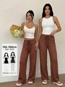 Women Pants - 灰色 - 查看 5