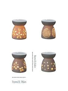 Madebyblanc 1 pieza Soporte de incienso de estilo japonés de 4 estilos, apto para velas y aceites esenciales, presentado como un regalo - Multicolor - Ver 3