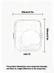 Teckwe 1pc Transparent Protective Case For Instant Camera, Clear Crystal Slim Design, Anti-Drop & Anti-Scratch Full Protection, Lightweight & Portable, Perfect For Daily Home & Travel Use, Durable & Affordable Camera Accessory - View 8