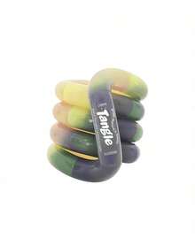 1pc Jr Pebbles Tangle Twisty Link Fidget, Smooth Rounded Interlocking Loop, Flexible Hand Rotation Accessory, Non-Sticky Glossy Finish, Portable Desk Focus Item For Travel - Multicolor - View 14
