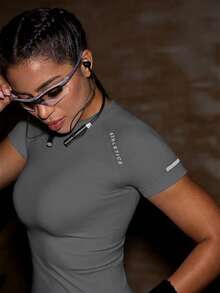 Powerista 女款無縫運動T恤套裝 跑步瑜伽工作室網球健身房 適合室內外日常運動 - 彩色 - 查看 9