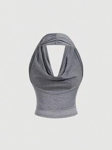 SHEIN MOD 2件組 3種穿法女款休閒純色修身上衣，C - 淺灰色 - 查看 16