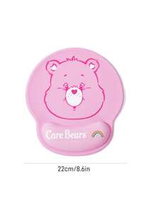 SHEIN X Care Bears Alfombrilla de ratón para computadora con patrón de dibujos animados y reposamuñecas - Redondo - Ver 3