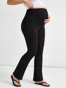 Modmama Legging Hamil Kasual Serbaguna Warna Polos Model Flare - MultiWarna - View 5