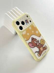 SHEIN TOM & JERRY X Lilla&Me 時尚高端印花圖案手機保護殼設計，適用於 iPhone，可愛時尚且精緻 - 彩色 - 查看 7