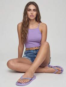 Grefit Ciabatte casual e leggere per casa e all'aperto, infradito estive comode, adatte per le vacanze di Capodanno, San Valentino, stile casual da spiaggia - Lilla Viola - Visualizzare 8