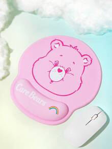 SHEIN X Care Bears Alfombrilla de ratón para computadora con patrón de dibujos animados y reposamuñecas - Redondo - Ver 2