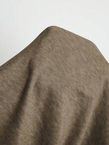 MaterniWear Maternity Solid Color Cap Sleeve Ruched Asymmetrical Hem Casual T-Shirt Summer - Brown - View 8