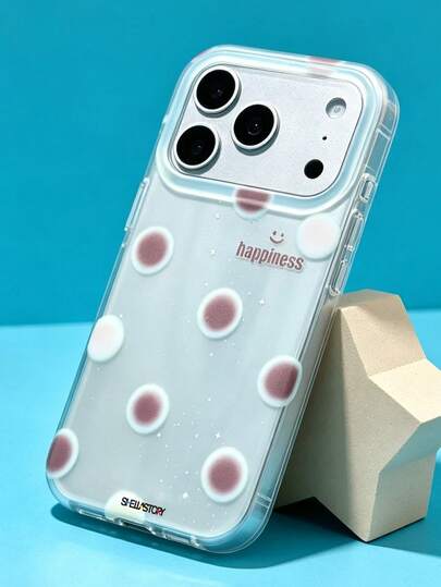 ShellaStory 極簡對比色圓點手機殼，適用於 iPhone 17 Pro Max、17 Pro、17、16、14、13、15 Pro Max、14、15、13、16、17，簡單漸層保護套