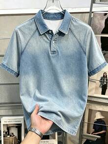 Manfinity Hypemode Unisex Polo Shirt,  Print Pocket Detail, Button Neck, Short Sleeve,  For Daily Wear, Casual Outings, Suitable For Men And Women - Multicolor - View 3