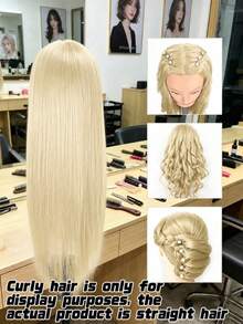 1pc Hair Stylist Training Mannequin Head, Used For Hair Stylists To Practice Hairstyling In Training(Without Stand) - Off-white - View 6