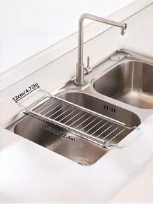 Cirelle Rak Pengering Piring Stainless Steel di Atas Wastafel - Baki Pengering Piring Kompak di Dalam Wastafel, Rak Pengering untuk Cangkir & Mangkuk - warna-warni - View 6