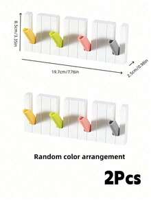 Haus Hana Bộ 2/4 móc treo tường hình đàn piano, đế dính có thể tháo rời với các phím gập, giúp sắp xếp các vật dụng nhỏ, hoàn hảo cho cửa ra vào, phòng tắm và việc tổ chức nhà cửa. - Nhiều màu - Xem 24