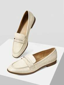 MOTF PREMIUM WOMEN'S COMFORTABLE VERSATILE FLAT HEEL SHOES SPRING SHOES - Square beige - View 3