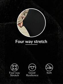 Flexra Versatile Basic Black Faded Casual Slim Fit High Waist Daily Wear Plus Size Jeans For Women - Black - View 8