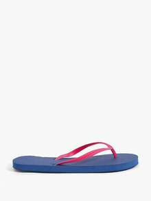 Grefit Summer Ladies Flip-Flops Summer Shoes - blue powder - View 3
