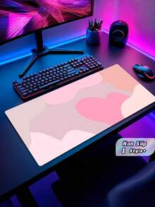1PC Large Non Slip Washable Rubber Base Polyester Surface Desk Mat Mouse Pad Keyboard Pad Computer Laptop Mat For Gaming Office Home Remote Work Desk Accessories Durable Smooth - multicolor - View 1