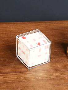 10/20 Packs Clear Lidded Acrylic Display Boxes - Square Clear Cube Containers, Ideal For Candies, Home & Office Decor, Parties, Wedding Favors, Valentine's Day Events And Multi-Purpose Storage, Gift Boxes, Jewelry And Mor - Multicolor - View 8