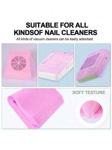 100 Pcs Nail Dust Collector Filter Paper, Disposable Replacement Filter Sheets, Dust Proof Accessories For Nail Vacuum Cleaner - Multicolor - View 5