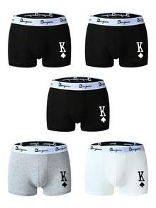 Snug Zone Men's Boxer Briefs Plus Size Men's Underwear Shorts All Season Underpants Men's Style (5-Pack) - Multicolor - View 6
