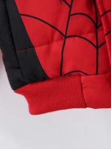 SHEIN Halloween Padded Coat For Boys (Small) – Comfortable, Warm, And Versatile For Indoor Or Outdoor Wear - Red - View 5