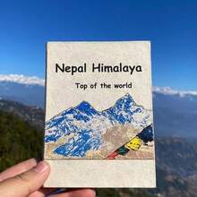 Madebyblanc 1 pieza Cuaderno hecho a mano simple de alta calidad de Nepal, adecuado para cuadernos, planificadores, álbumes de recuerdos de viaje/álbumes de graduación/libros de visita de consuelo - Multicolor - Ver 5