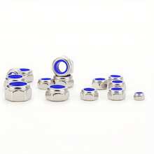 321 Pcs Grade A Stainless Steel Nuts Assortment Kit, Sizes M3 M4 M5 M6 M8 With Nylon Locking Inserts, Right Tooth Anti-Loosening Design, Transparent Storage Case, Perfect For Home Decoration Projects - silver - View 12