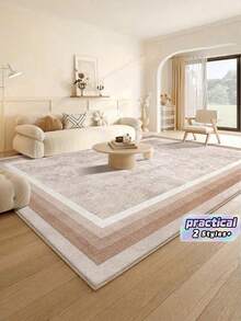 1PC Plaid Pattern Rectangular Elegant Home Decor, Suitable For Bedroom, Entryway, Indoor Use - Suitable For Living Room, Presidential Suite, Private Club Kitchen Rug - multicolor - View 1