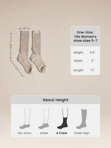 GLOWMODE Cozy Cotton-Blend Slouch Daily Support Socks - Black + khaki - View 7