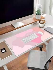 1PC Large Non Slip Washable Rubber Base Polyester Surface Desk Mat Mouse Pad Keyboard Pad Computer Laptop Mat For Gaming Office Home Remote Work Desk Accessories Durable Smooth - multicolor - View 4