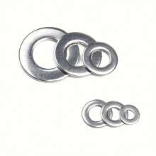1250 Pieces Flat Washer Assortment Random Box, Sizes M2 M2.5 M3 M4 M5 M6 M8 M10 M12, Ideal For Home Decoration, Factory Repair, Kitchen, Shop & Outdoor Use - silver - View 4