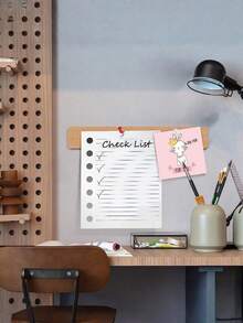 Self-Stick Felt Notice Board Wall Decor Memo Message Board Portable Jewelry Display Storage Board For Office Study Room Decor - multicolor - View 4