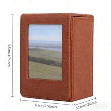 Madebyblanc Large Capacity 3 Inch And SQ Instant Photo Storage Box, Premium Faux Leather Texture All-In-One Display And Organizer Case For Square Photos, Gaming Cards, Trading Cards And Collectibles,Magnetic Flip Cover Design,Perfect For Living Room, Bedroom, Study And Office Display, Ideal Gift For Photography Lovers, Travel Enthusiasts And Memory Keeping,Foldable Design Photo Box, Display And Storage Integrated,Travel Essentials, Home Essentials - Multicolor - View 13