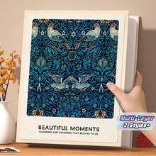 6-Inch Photo Album Holds 200 Photos, Minimalist Scrapbook With Insertable Pages, Family Album & Couples Memories, Suitable For Home, Couples, And Events. Perfect Gift For Easter, Halloween, And Thanksgiving. - Multicolor - View 1