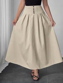 Modelyn Falda plisada decorativa de color albaricoque - Albaricoque - Ver 6