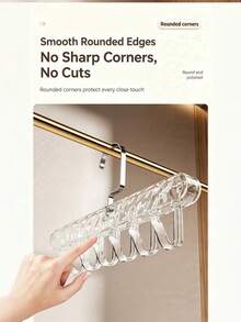 1pc Multi-Hook Metal Hanger For Camisoles, Multi-Functional Storage Organizer For Underwear And Tank Tops, Suitable For Home And Dormitory Use. - Multicolor - View 11